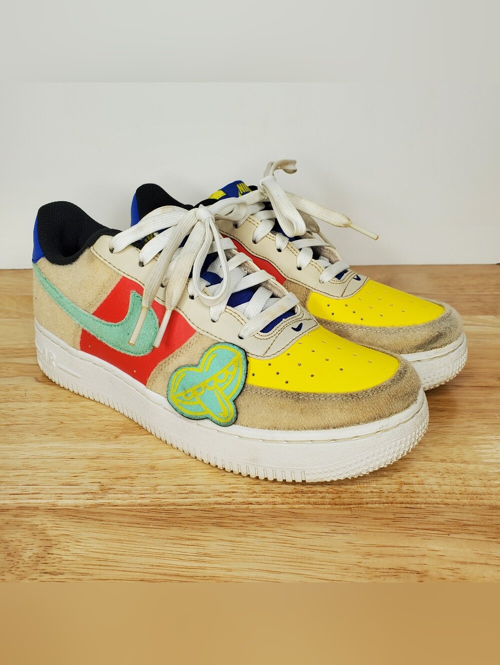 Nike Air Force 1 Low Shoes Multicolor Youth Size 5.5 FN7818 100